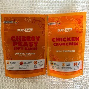 March 2023 Bark Box - Bark Eats - Dog Treat Bundle - Chicken + Cheese